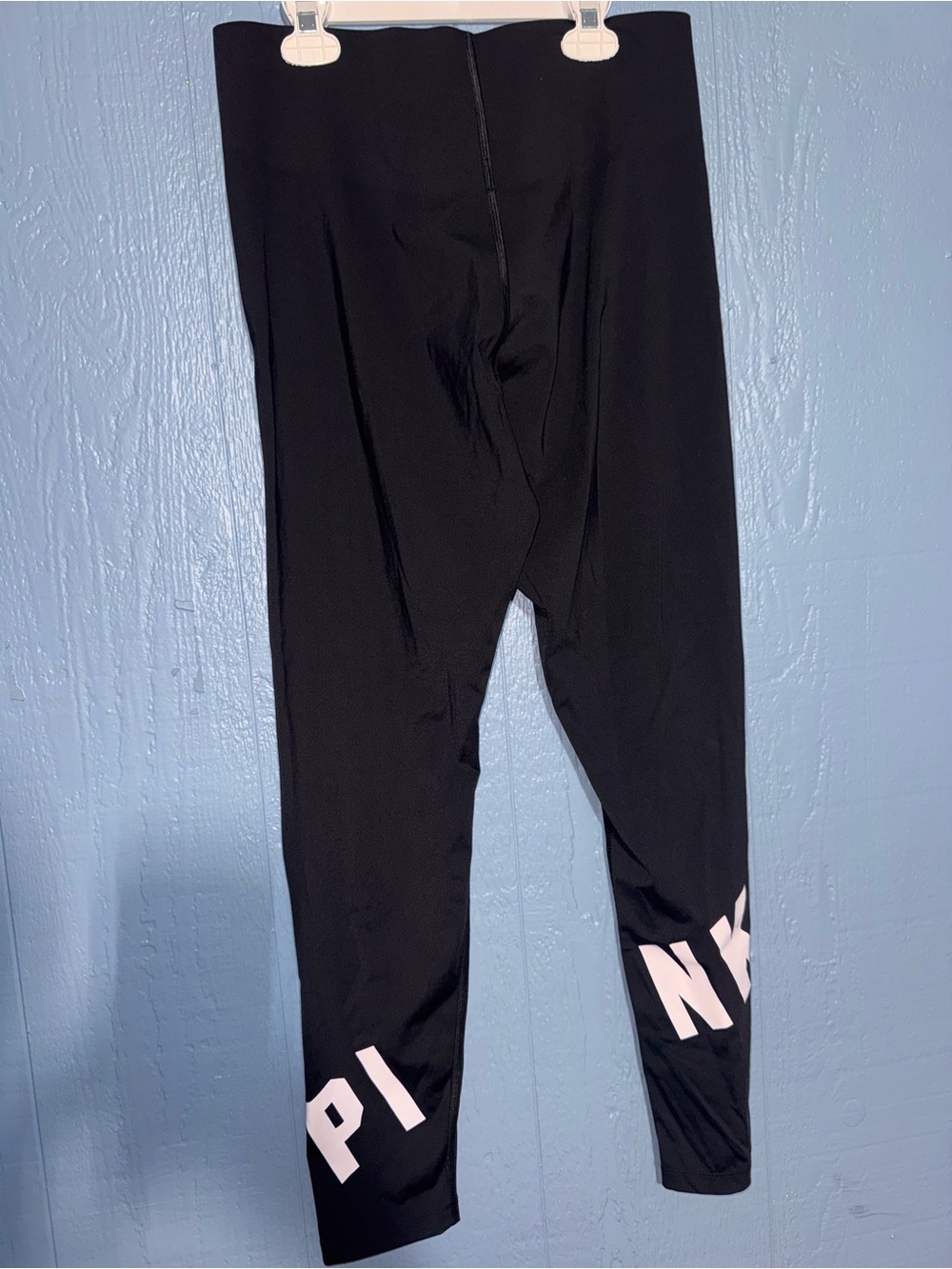 Pink VS Black Kids Leggings with Pink Lettering